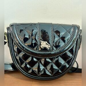 Vintage Burberry Mini Patent Leather Bag
